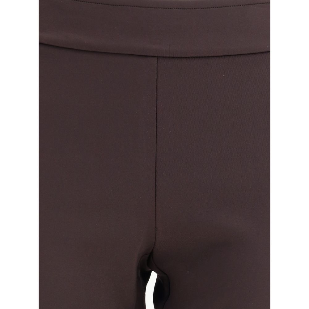Brown Polyamide Casual Pants