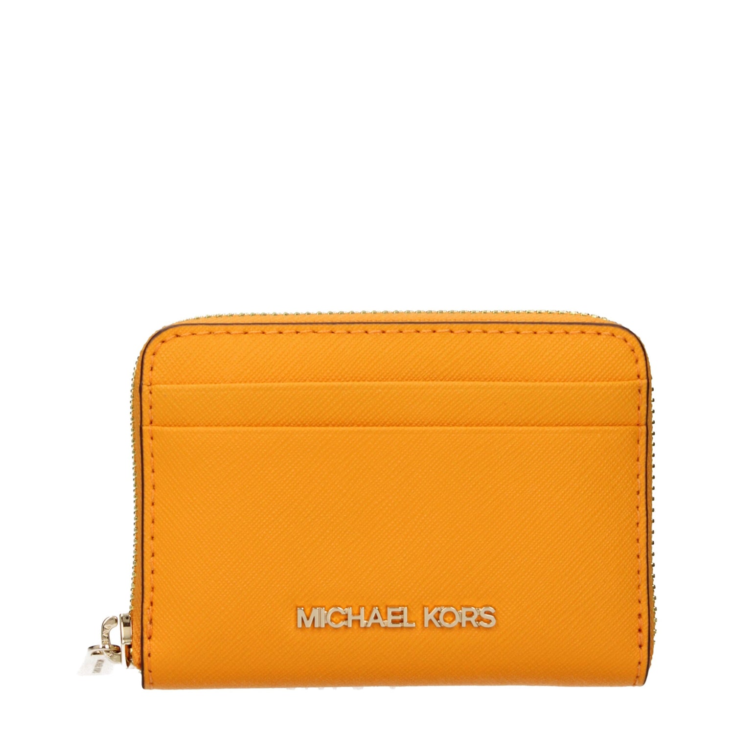 Orange Leather Cardholder