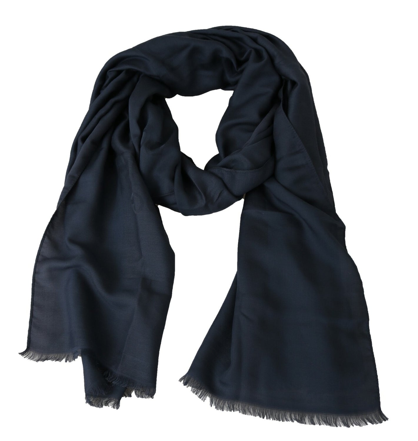 Modal Navy Blue Neck Wrap Men Shawl Scarf