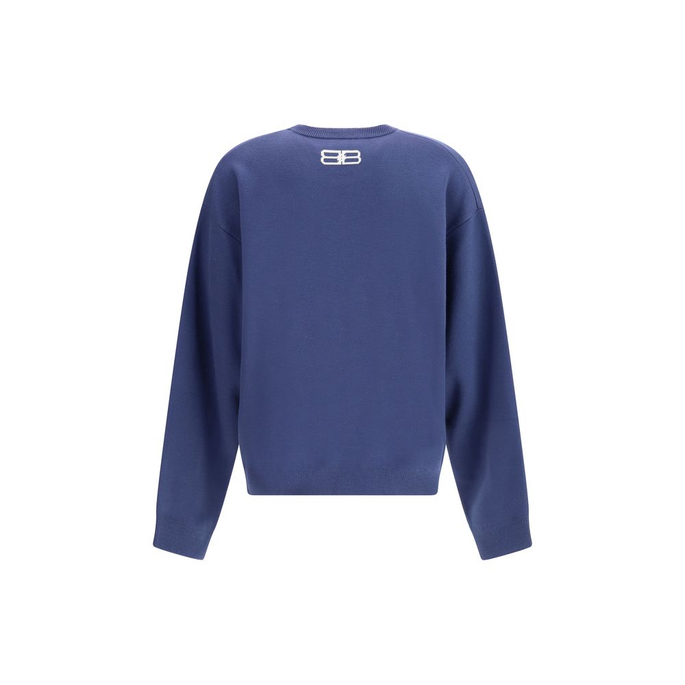 Blue Wool Sweatshirt