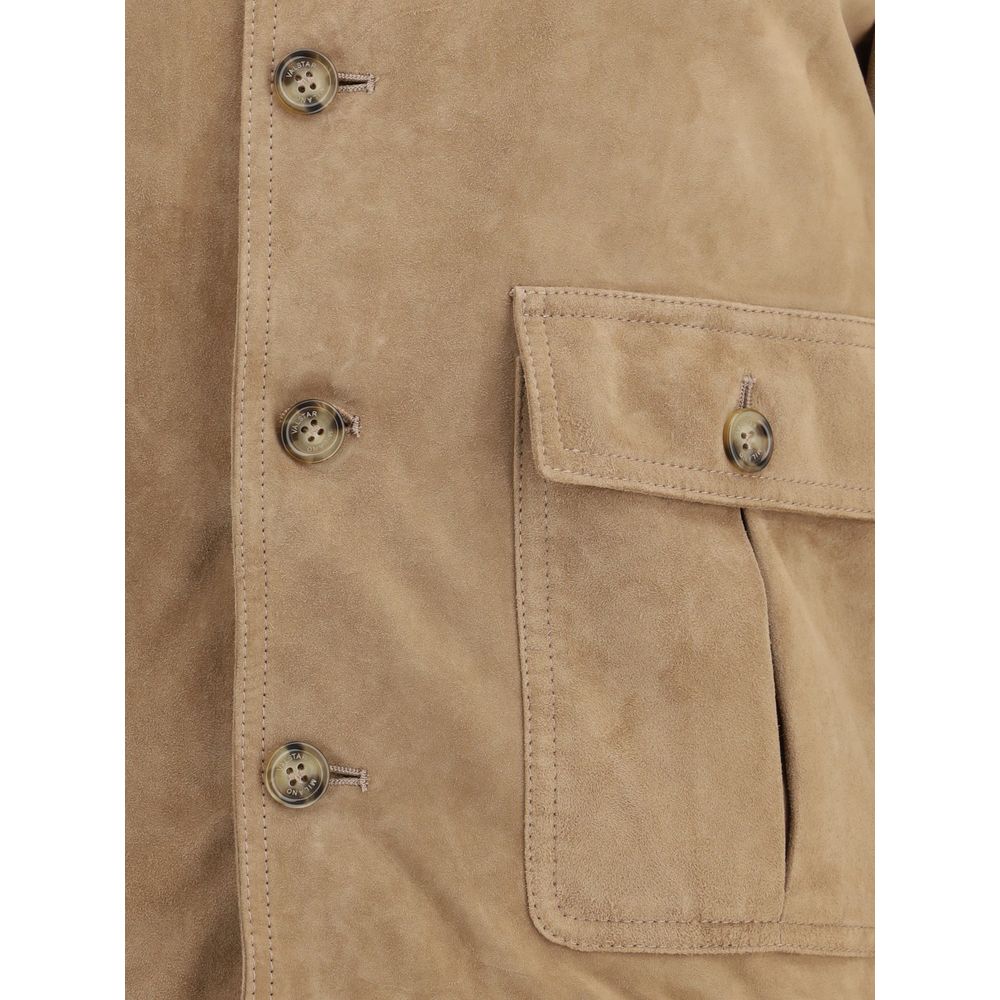 Beige Goatskin Clothing