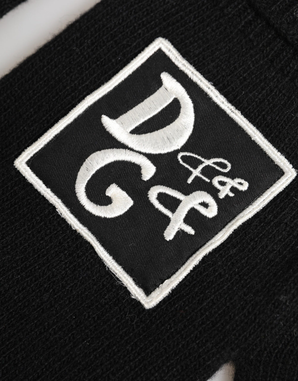 Black Virgin Wool Knit Hands Mitten Men Gloves