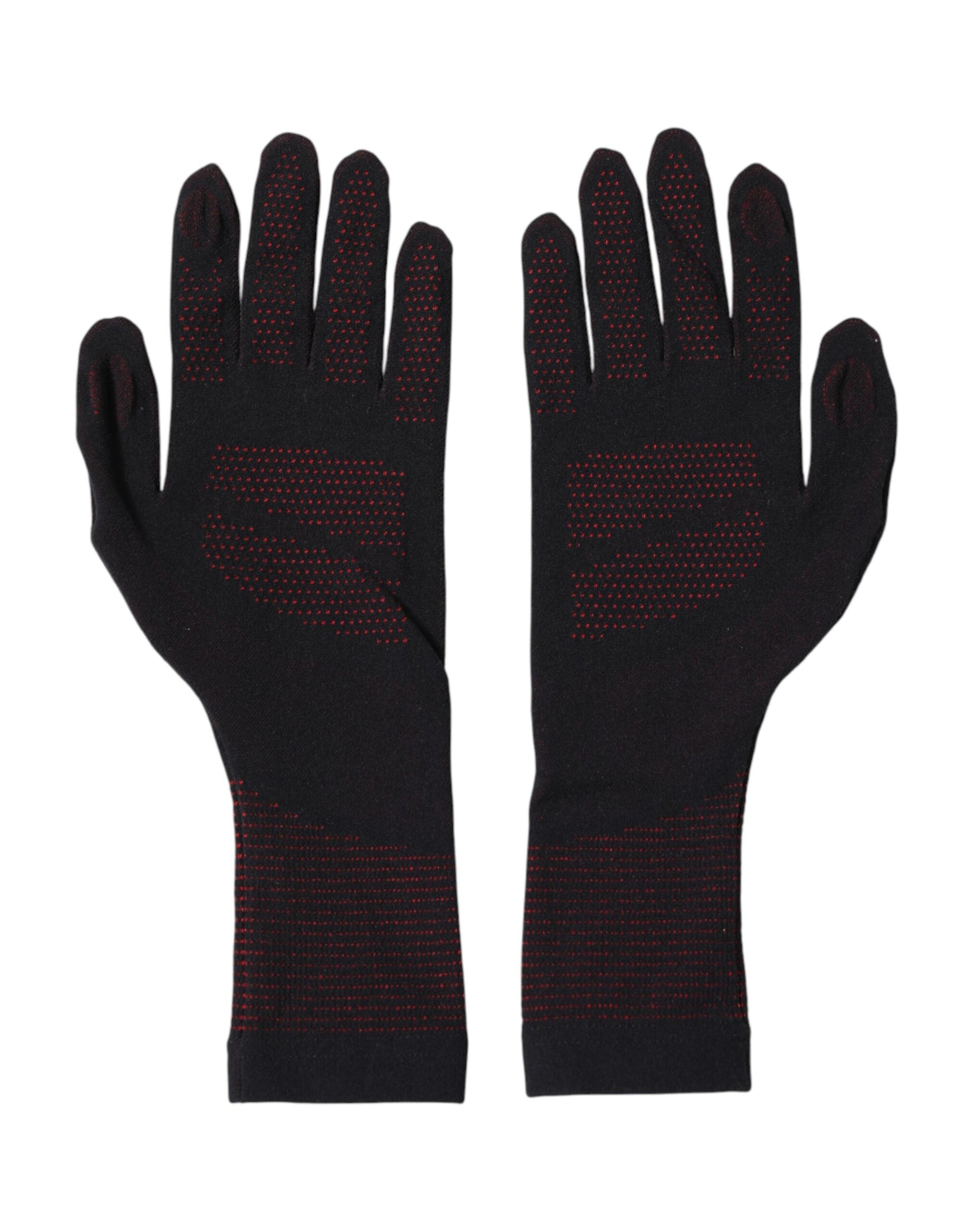 Black DG Logo Cotton Hands Mitten Men Gloves
