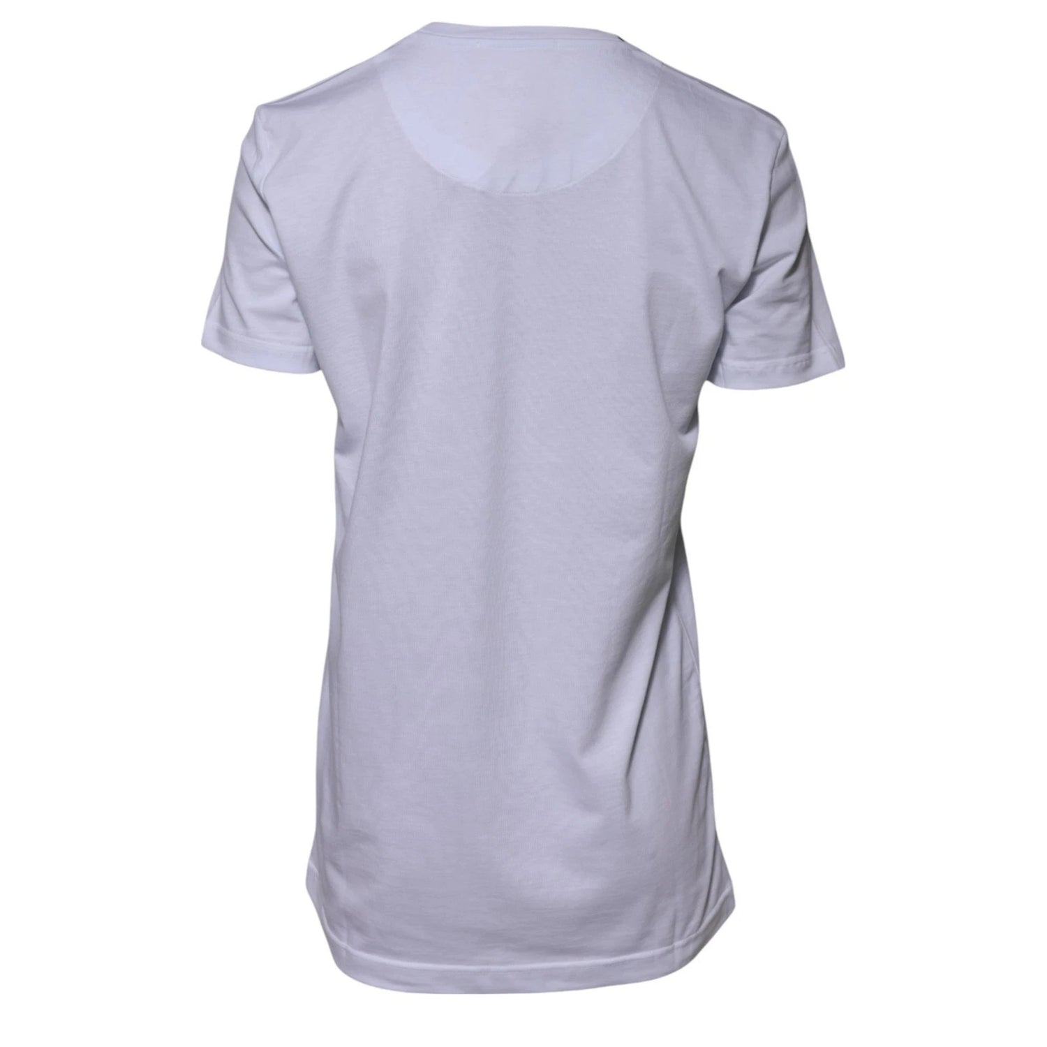 White Cotton Goodluck 2023 Crew Neck T-shirt