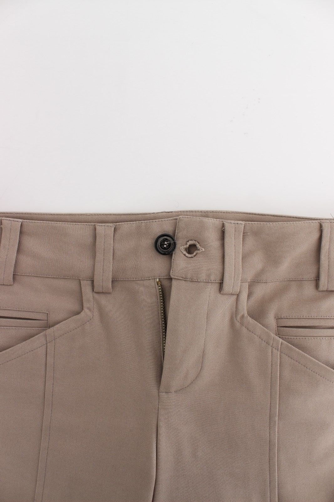 Beige Dress Skinny Slim Straight Chinos Pants