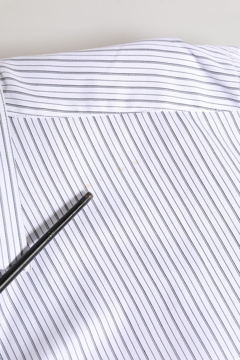 White Stripes Long Sleeves GOLD Dress Shirt