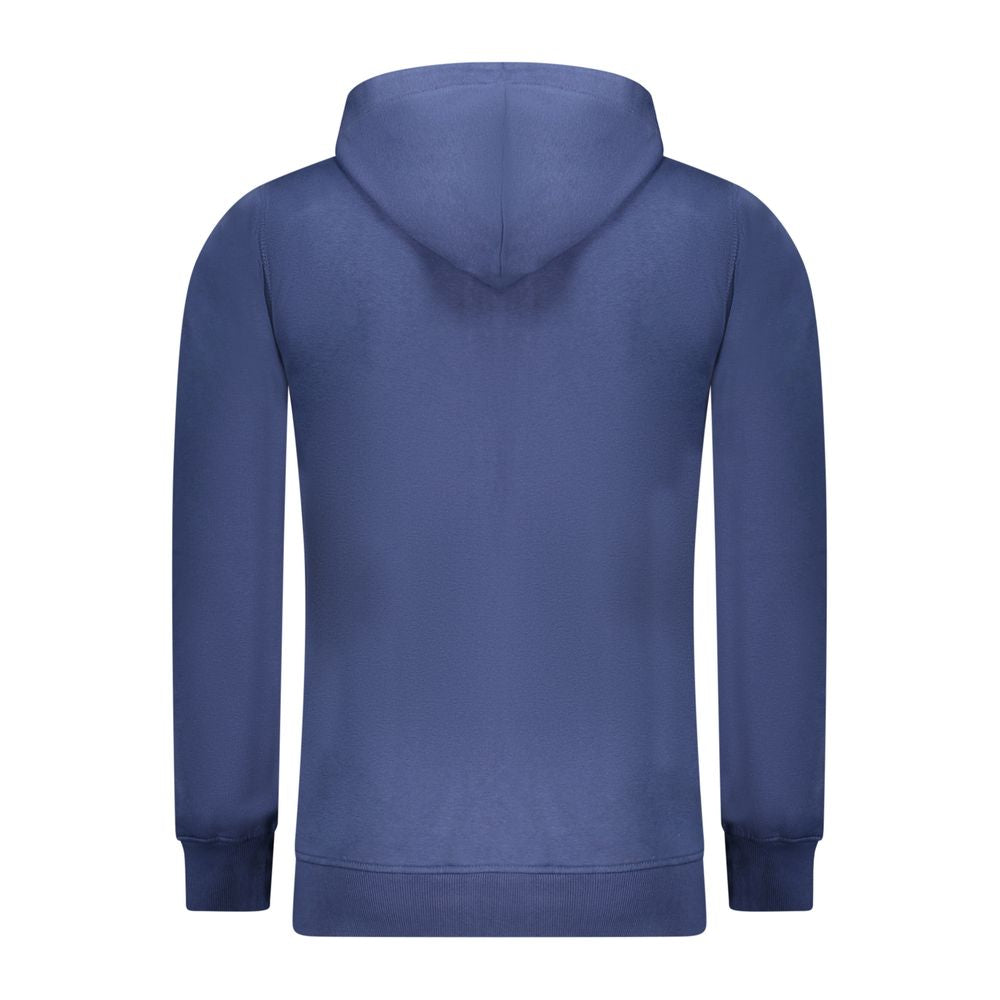 Blue Cotton Men Sweater