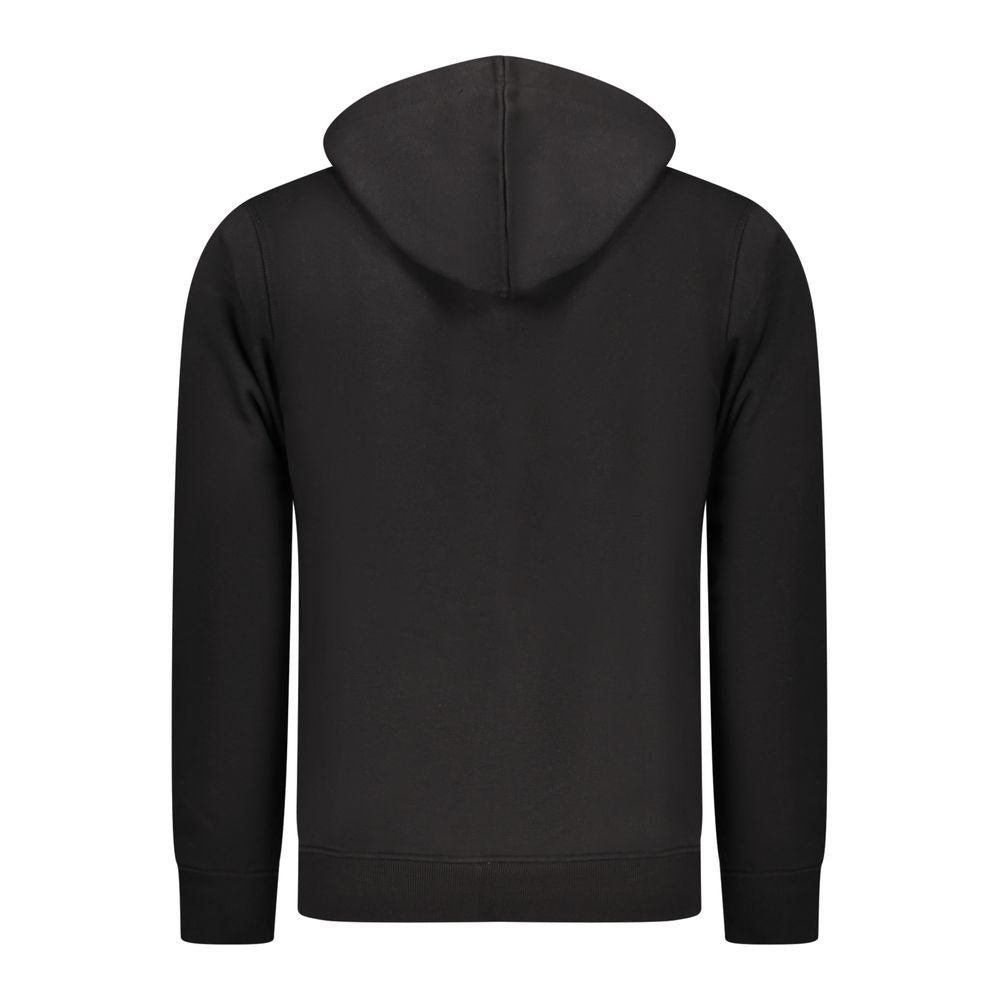 Black Cotton Men Sweater