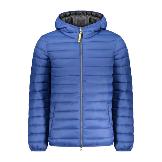 Blu Poliammide Men's Jacket