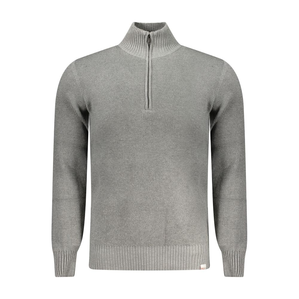 Gray Nylon Men Sweater