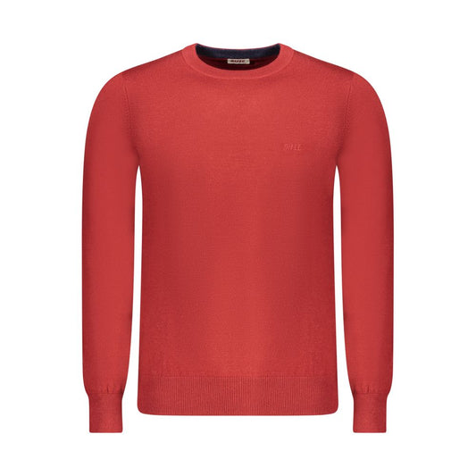 Red Wool Men Sweater
