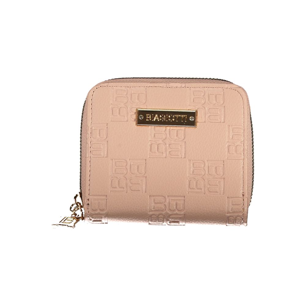Pink Polyethylene Women Wallet