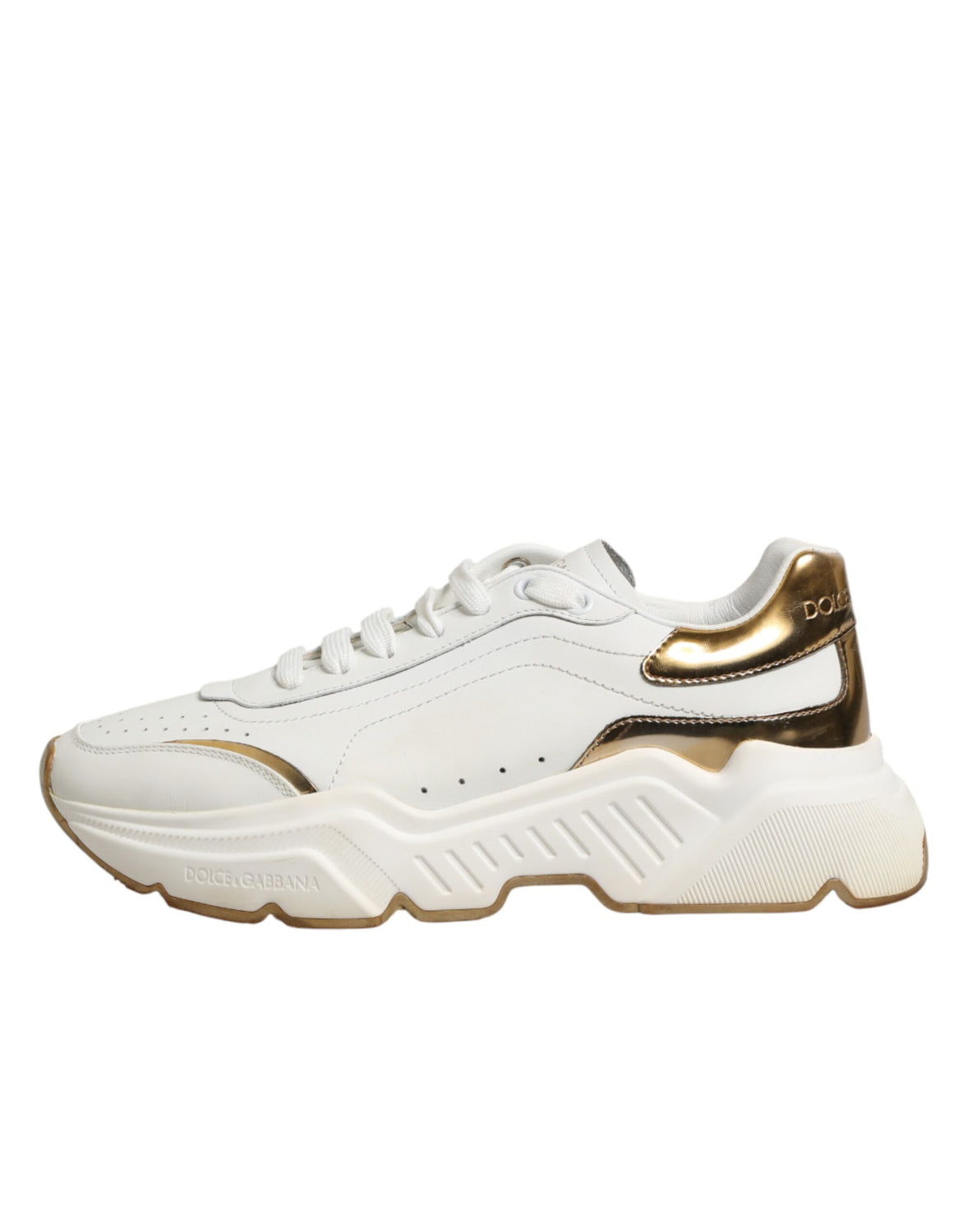 White Gold Daymaster Low Top Sneakers Shoes