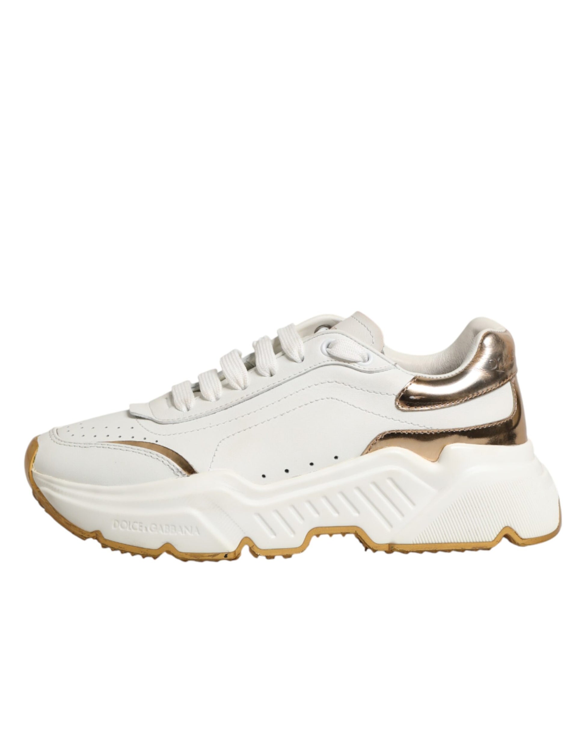 White Gold Daymaster Low Top Sneakers Shoes