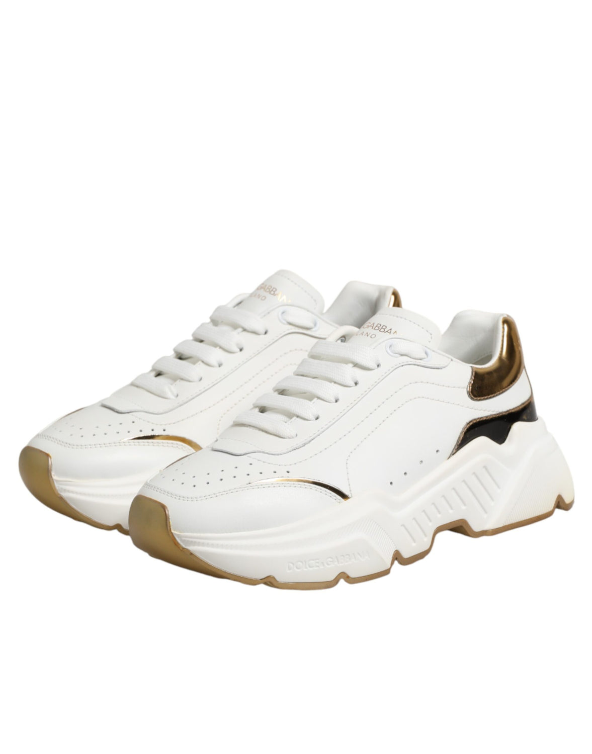White Gold Daymaster Low Top Sneakers Shoes