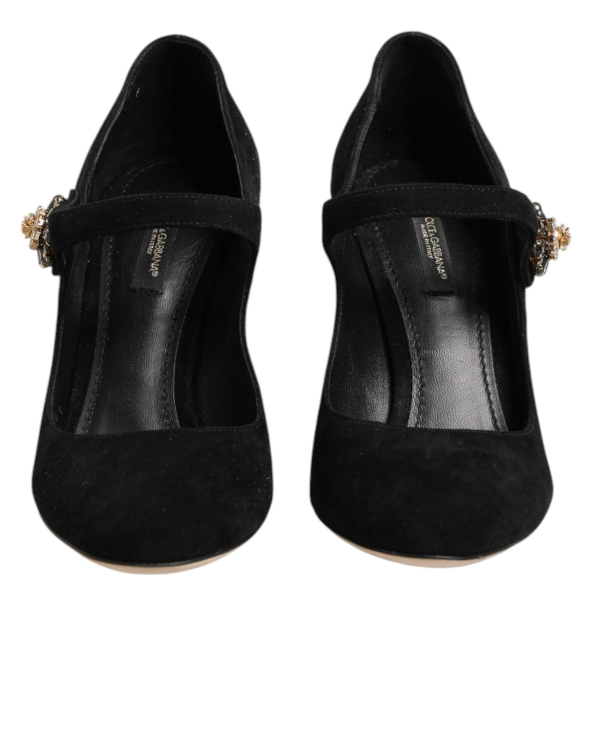 Black Embellsihed High Heels MARY JANES Shoes