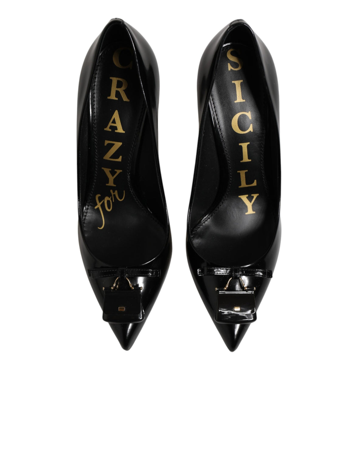 Black Bag Embellished Heels Pumps Shoes