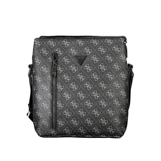 Black Polyethylene Shoulder Bag