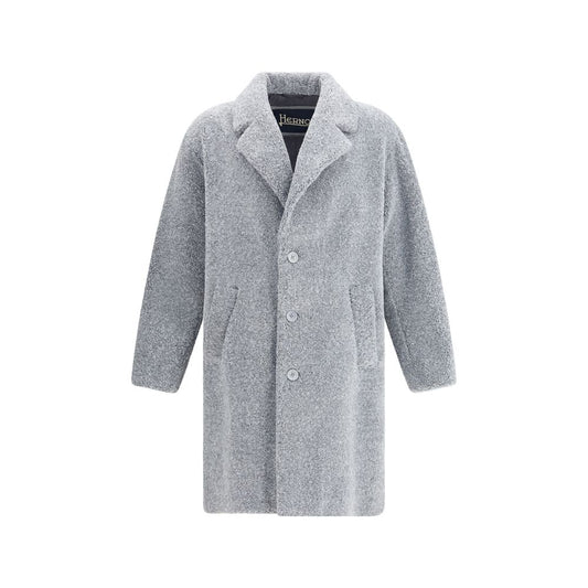 Gray Polyester Coat