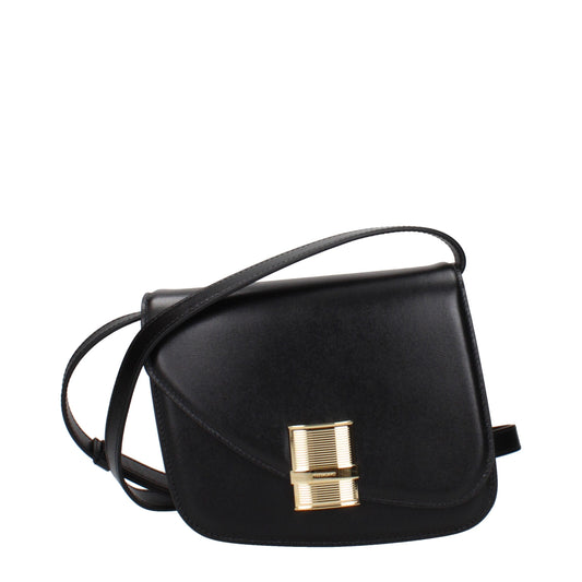 Black Leather Crossbody Bag