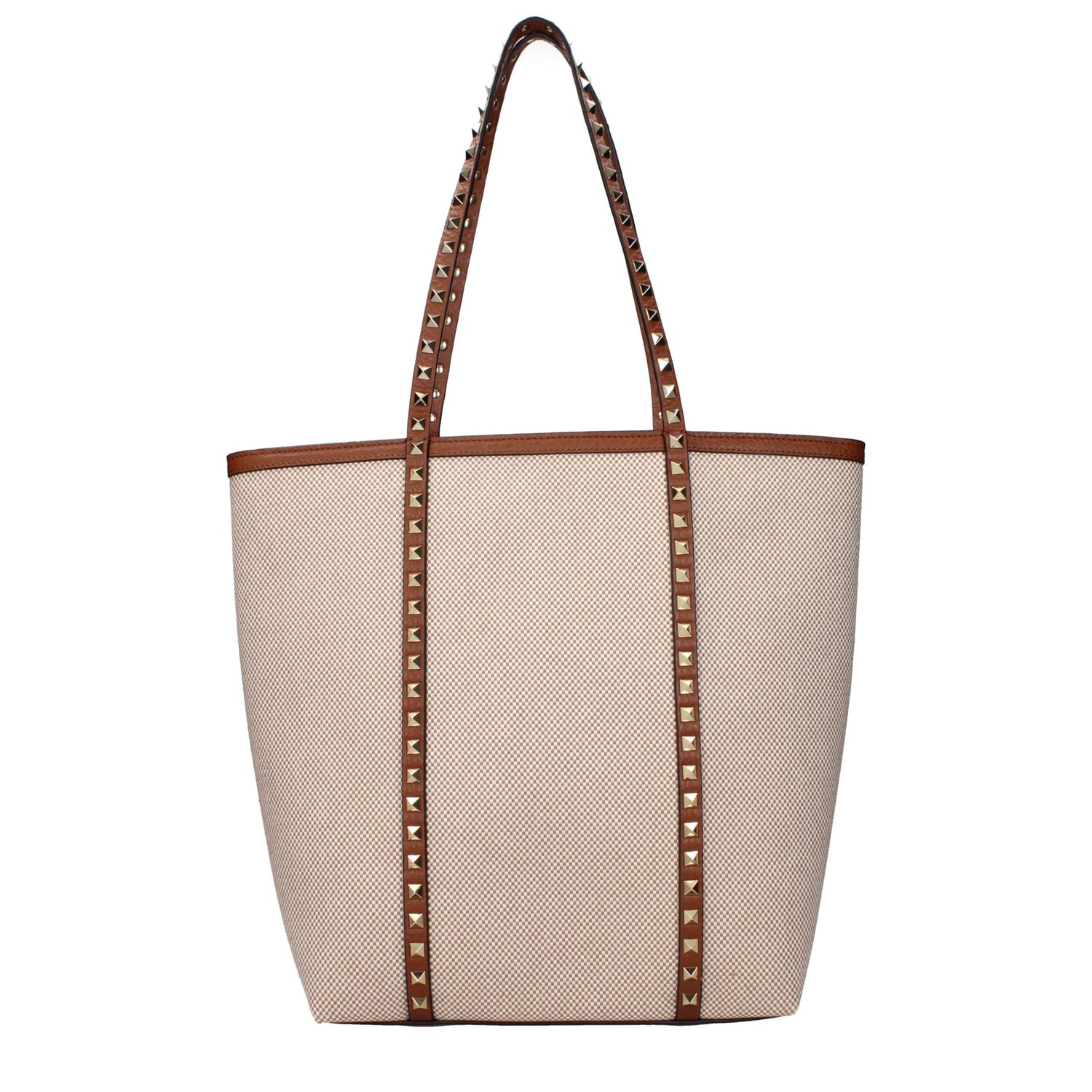 Beige Fabric Shoulder Bag