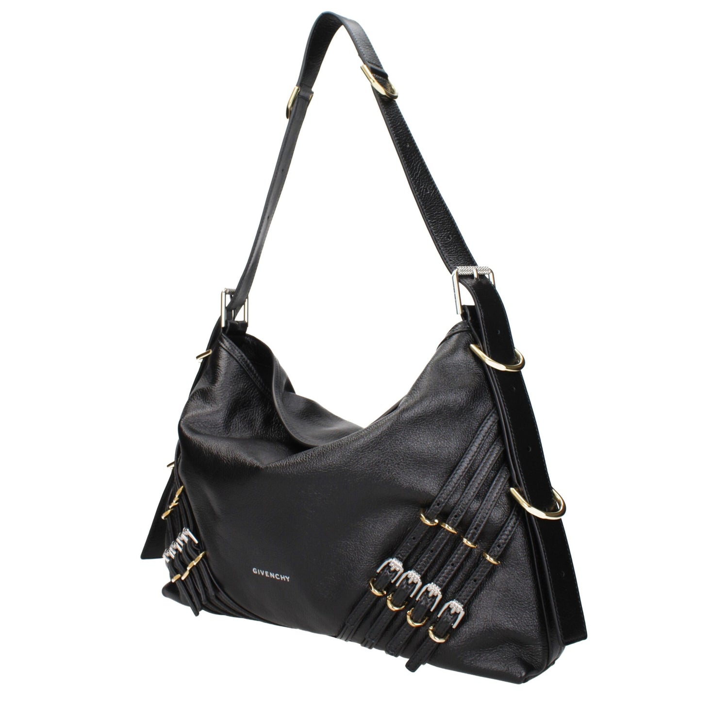 Black Leather Shoulder Bag