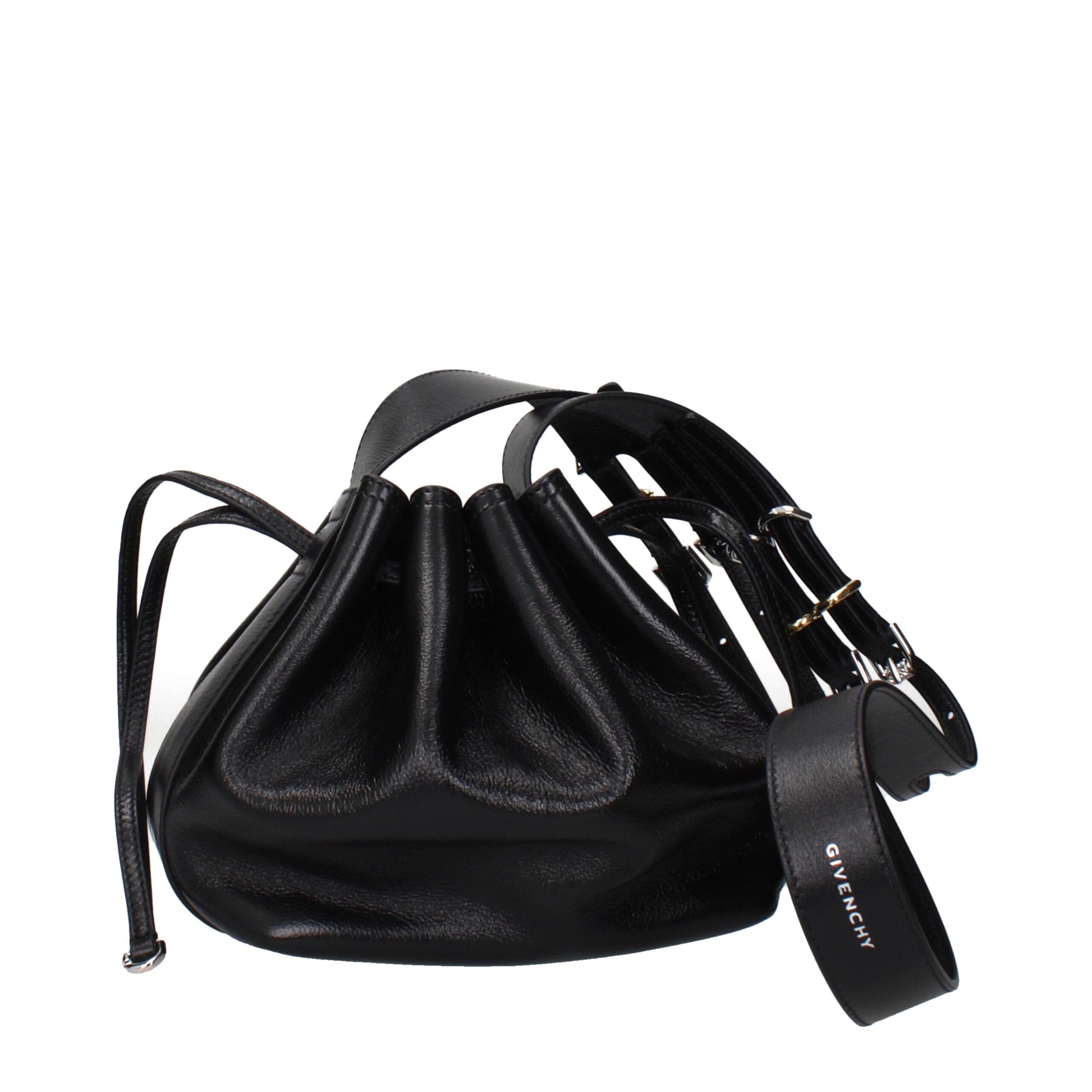 Black Leather Crossbody Bag