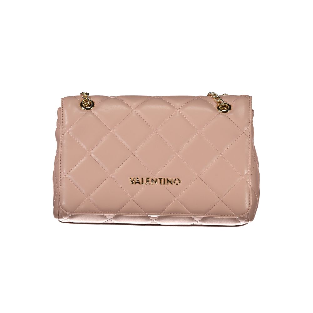 Pink Polyethylene Women Handbag