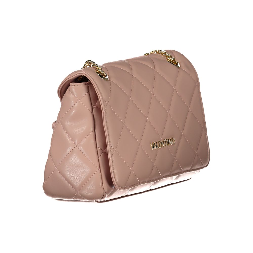 Pink Polyethylene Women Handbag