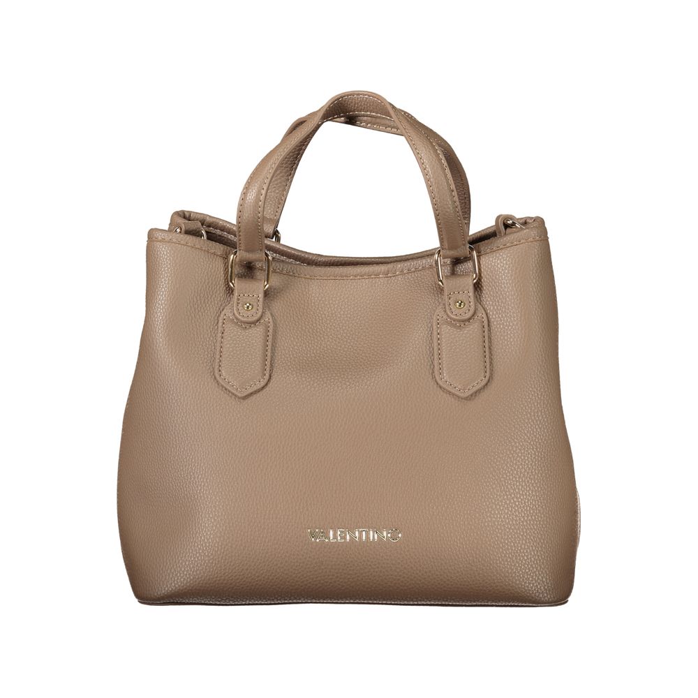Brown Polyethylene Women Handbag