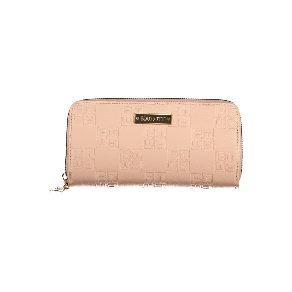 Pink Polyethylene Women Wallet