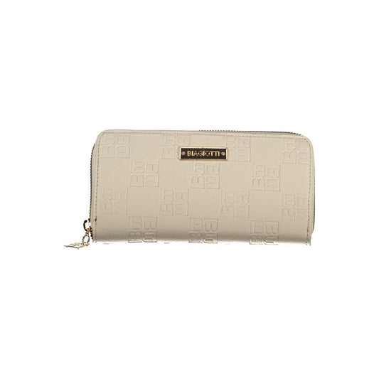 Beige Polyethylene Women Wallet