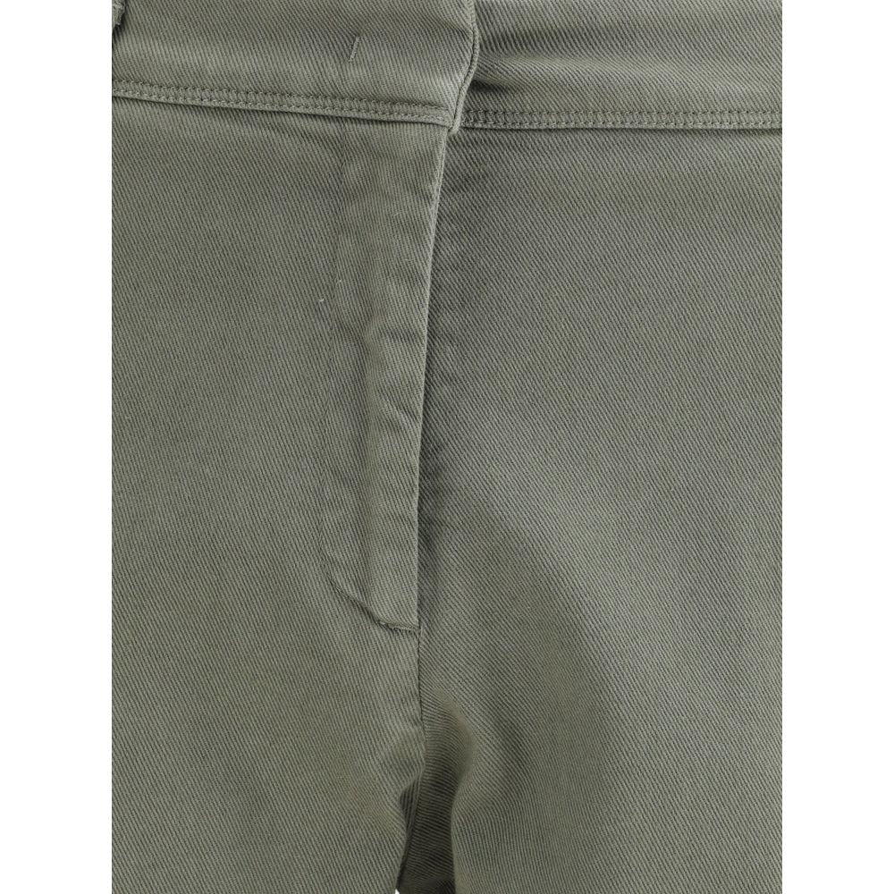 Bicolor Cotton Casual Pants