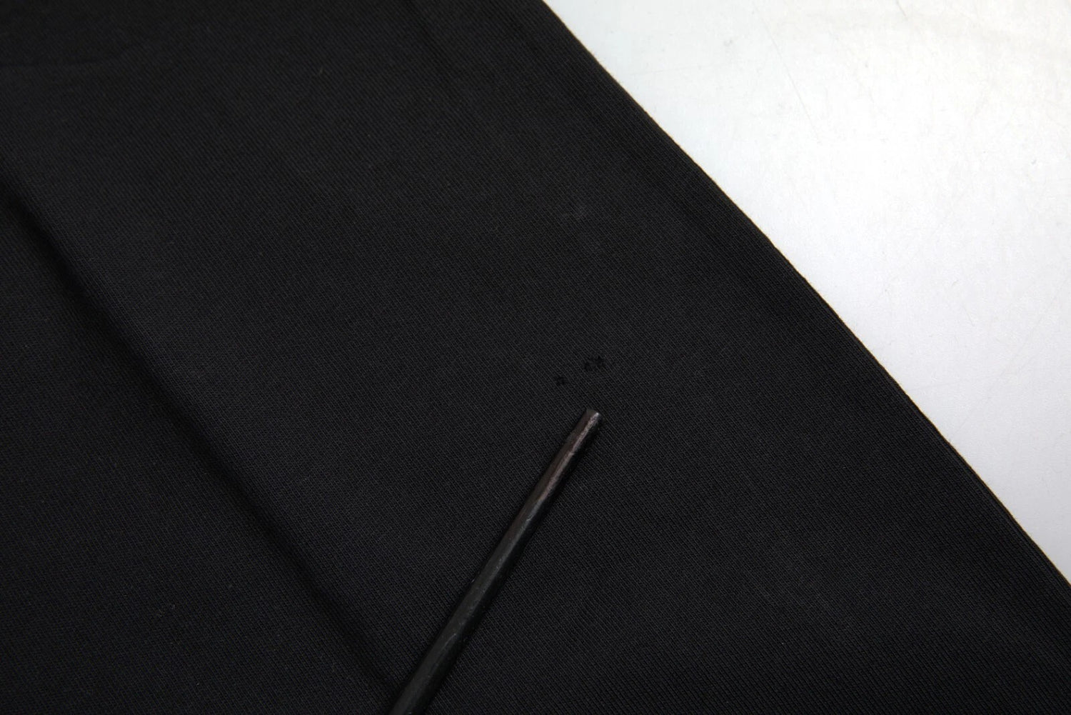 Black Cotton Logo Print Crew Neck Short Sleeves T-shirt