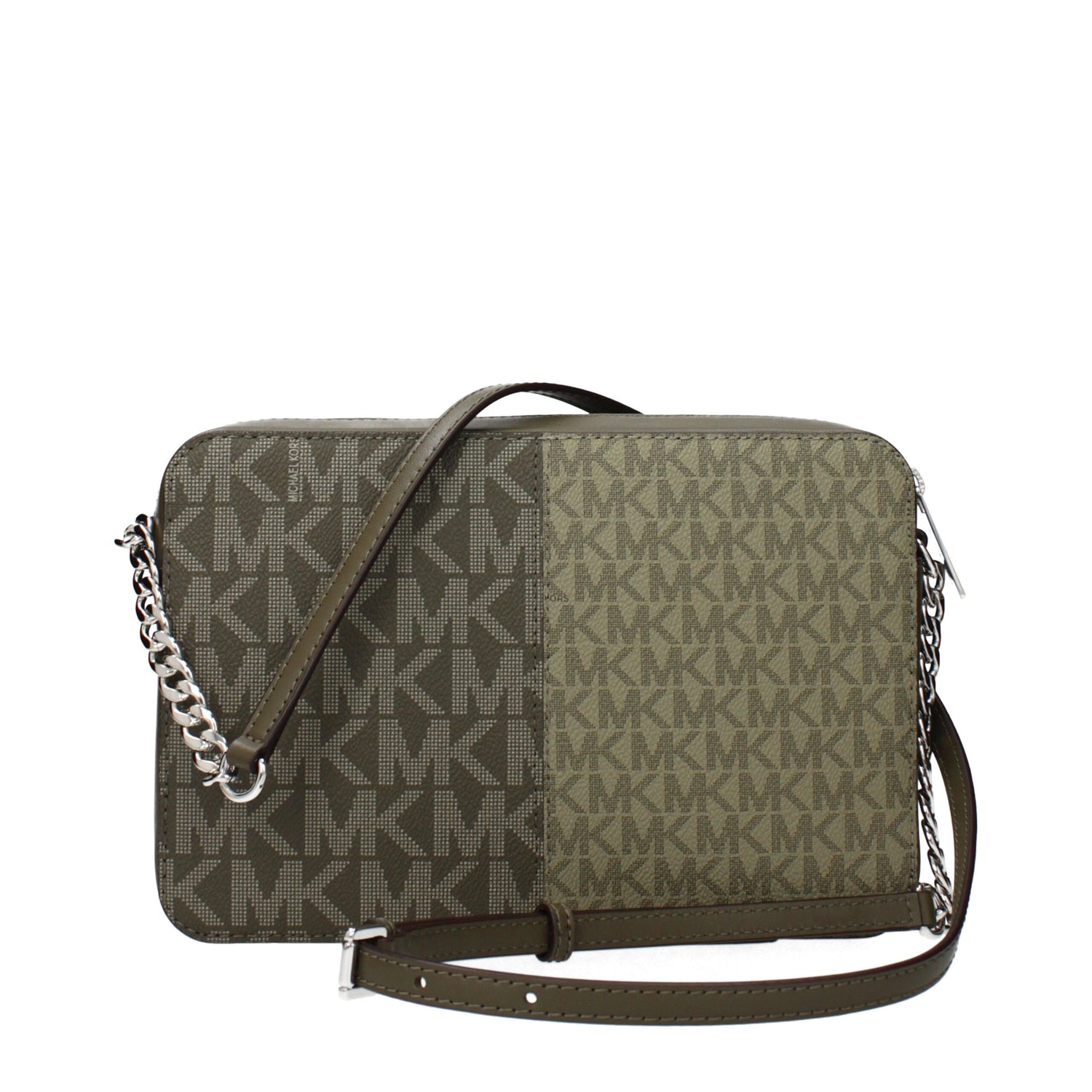 Green Fabric Crossbody Bag