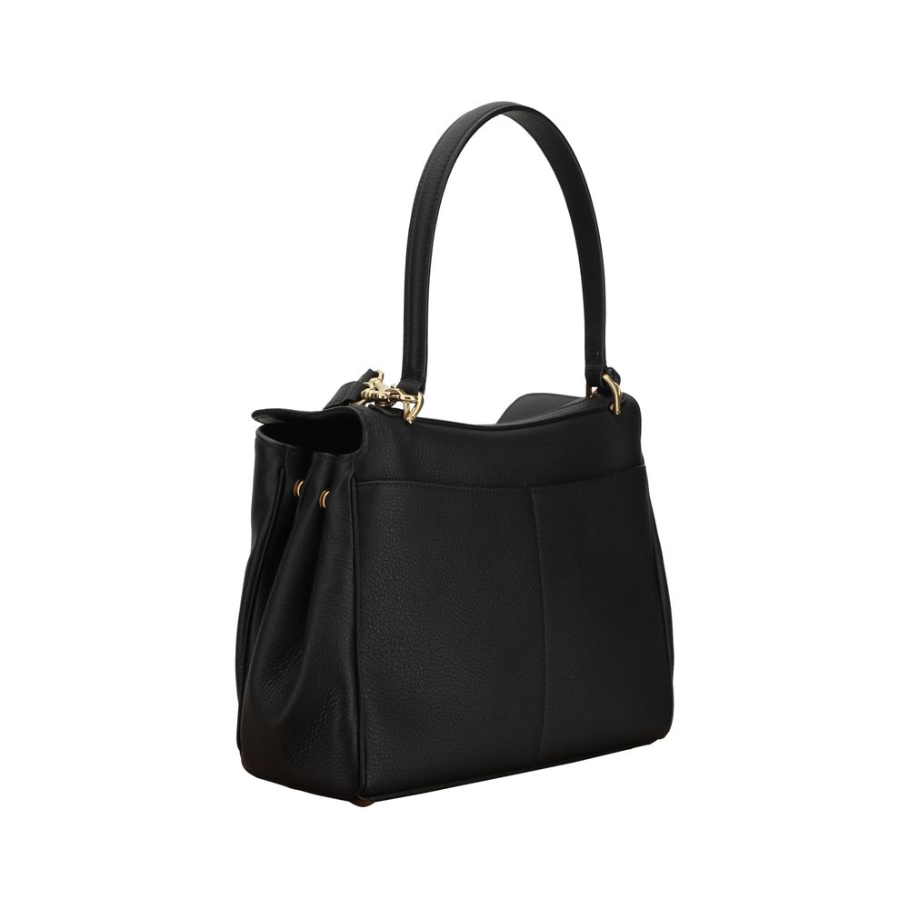 Black Calf Leather Bos Taurus Shoulder Bag