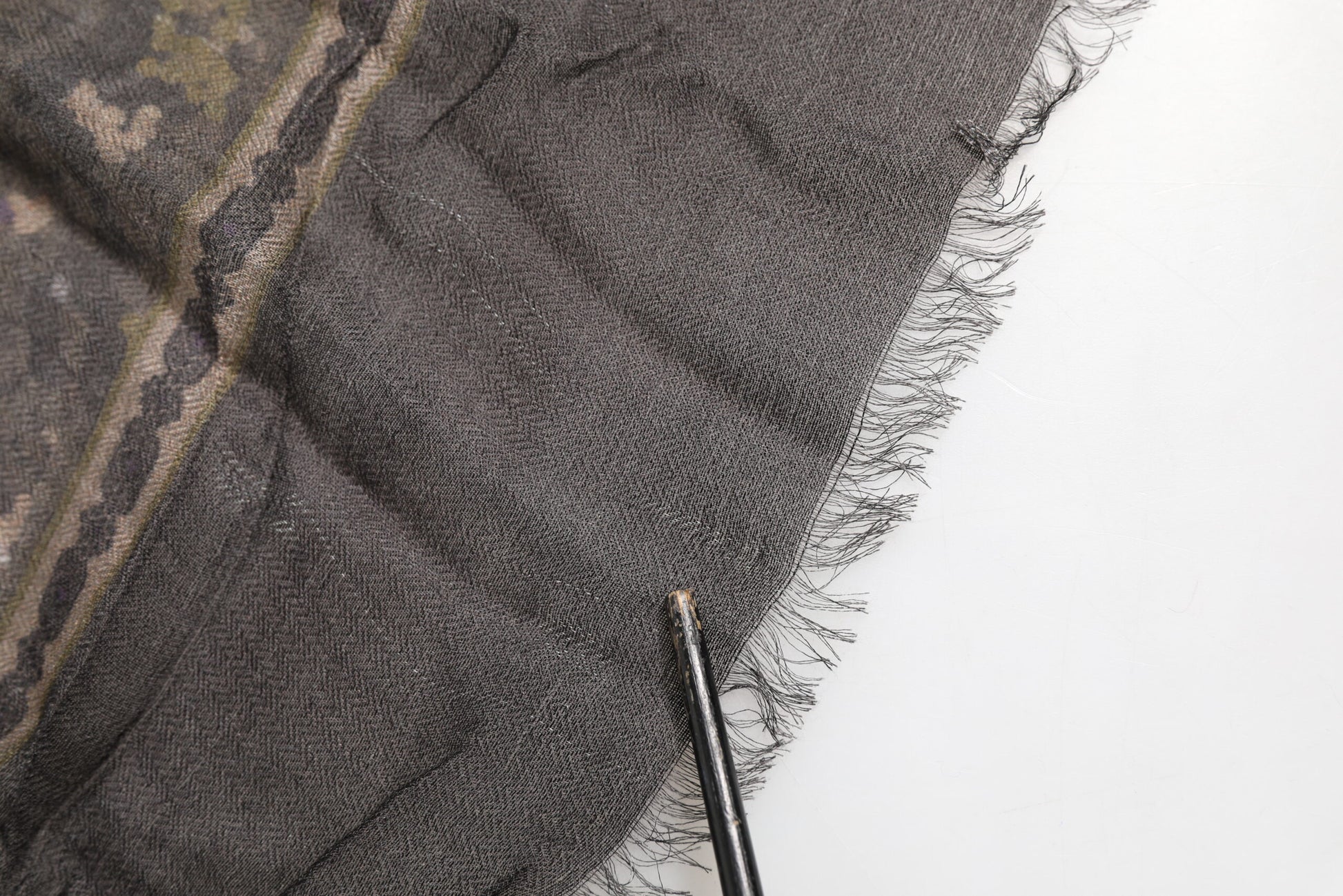 Multicolor Camouflage Fringes Modal Foulard Scarf