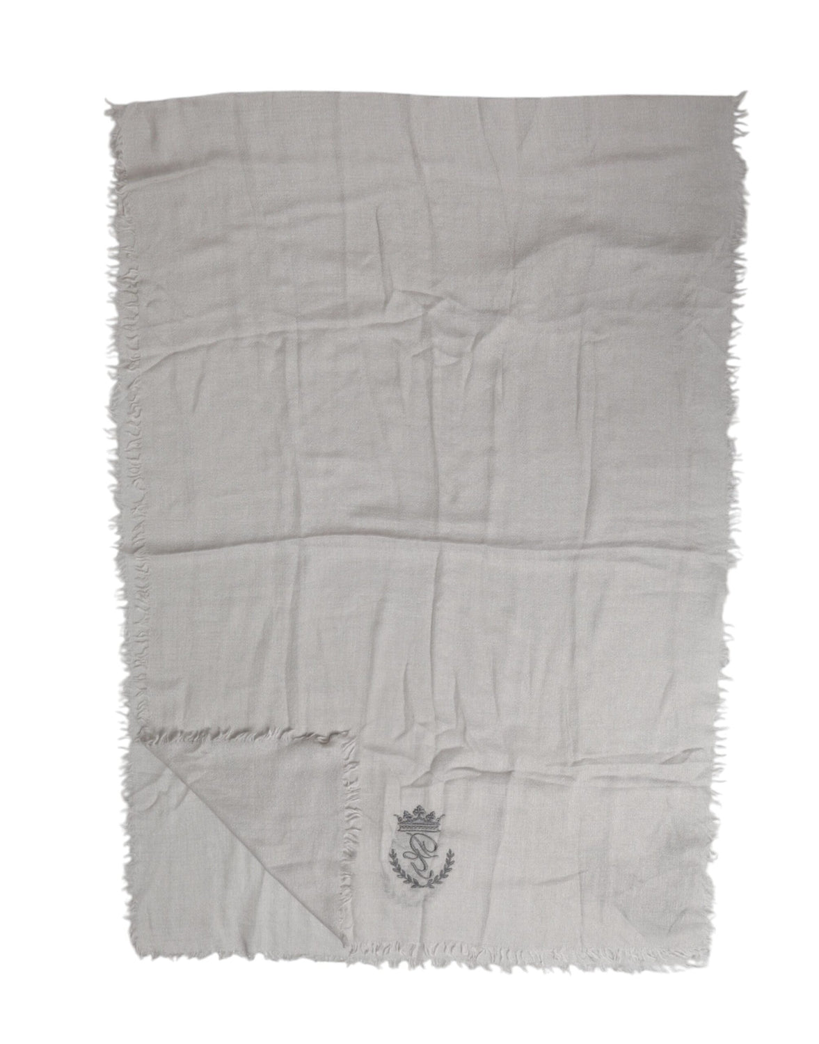 Gray Cashmere Knit Fringes Neck Foulard 67cm x200cm Foulard Scarf