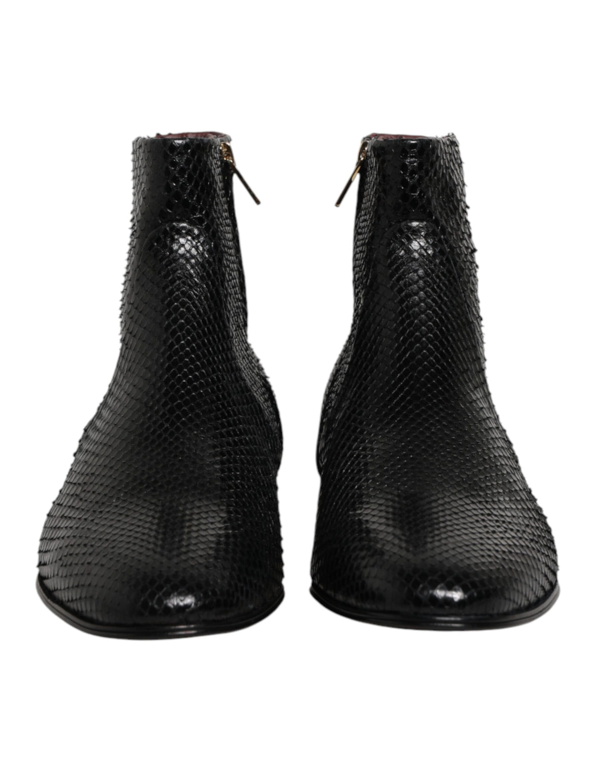 Black Leather Chelsea Short Ankle Boots  Shoes