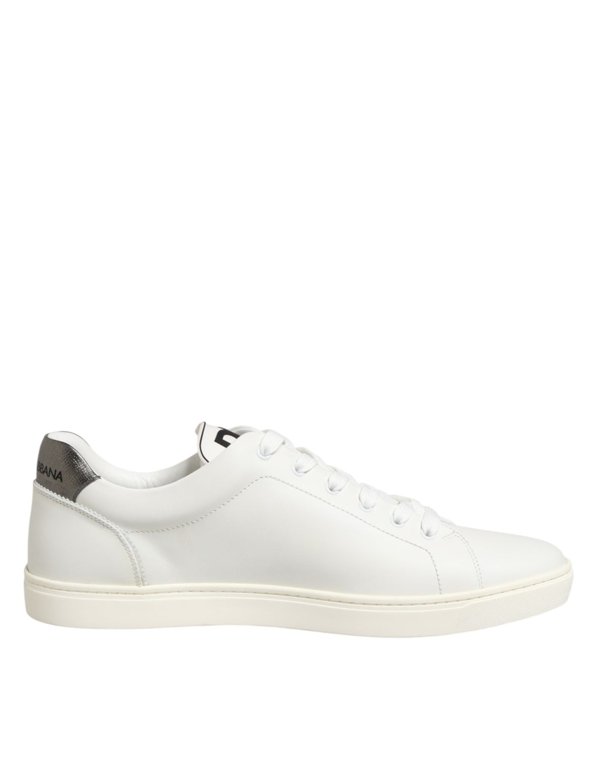 White Leather Heart Embellished Sneakers Shoes