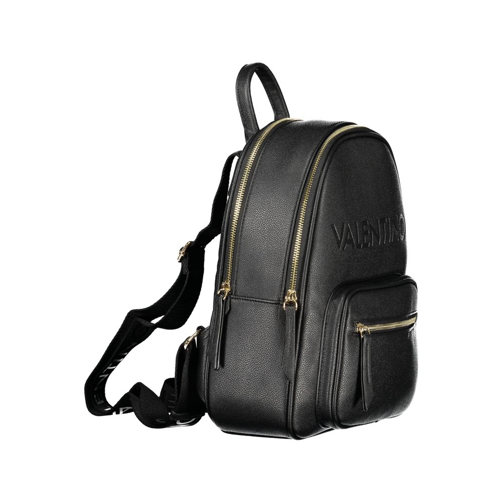 Nero Poliuretano Women Backpack