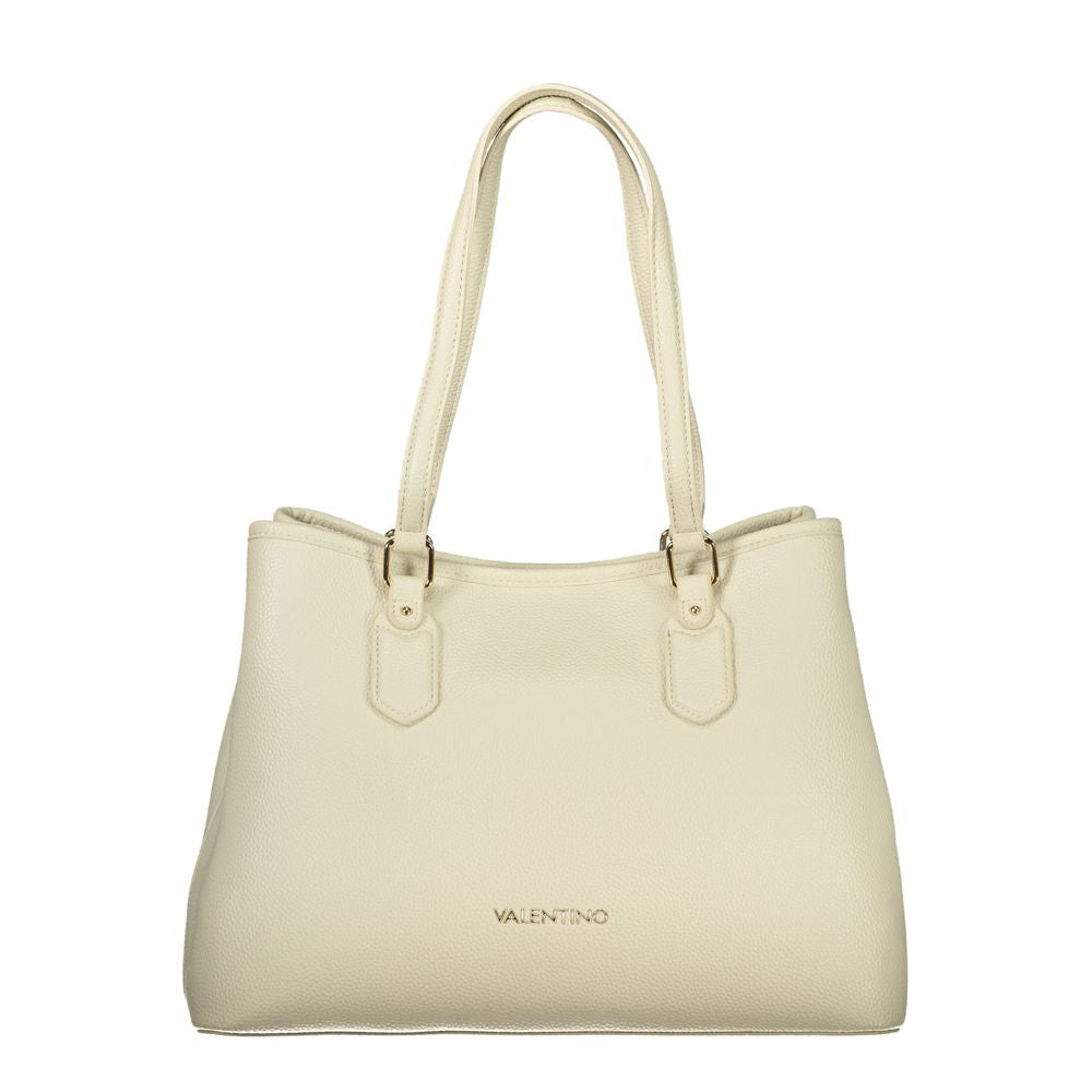 Beige Polyethylene Handbag