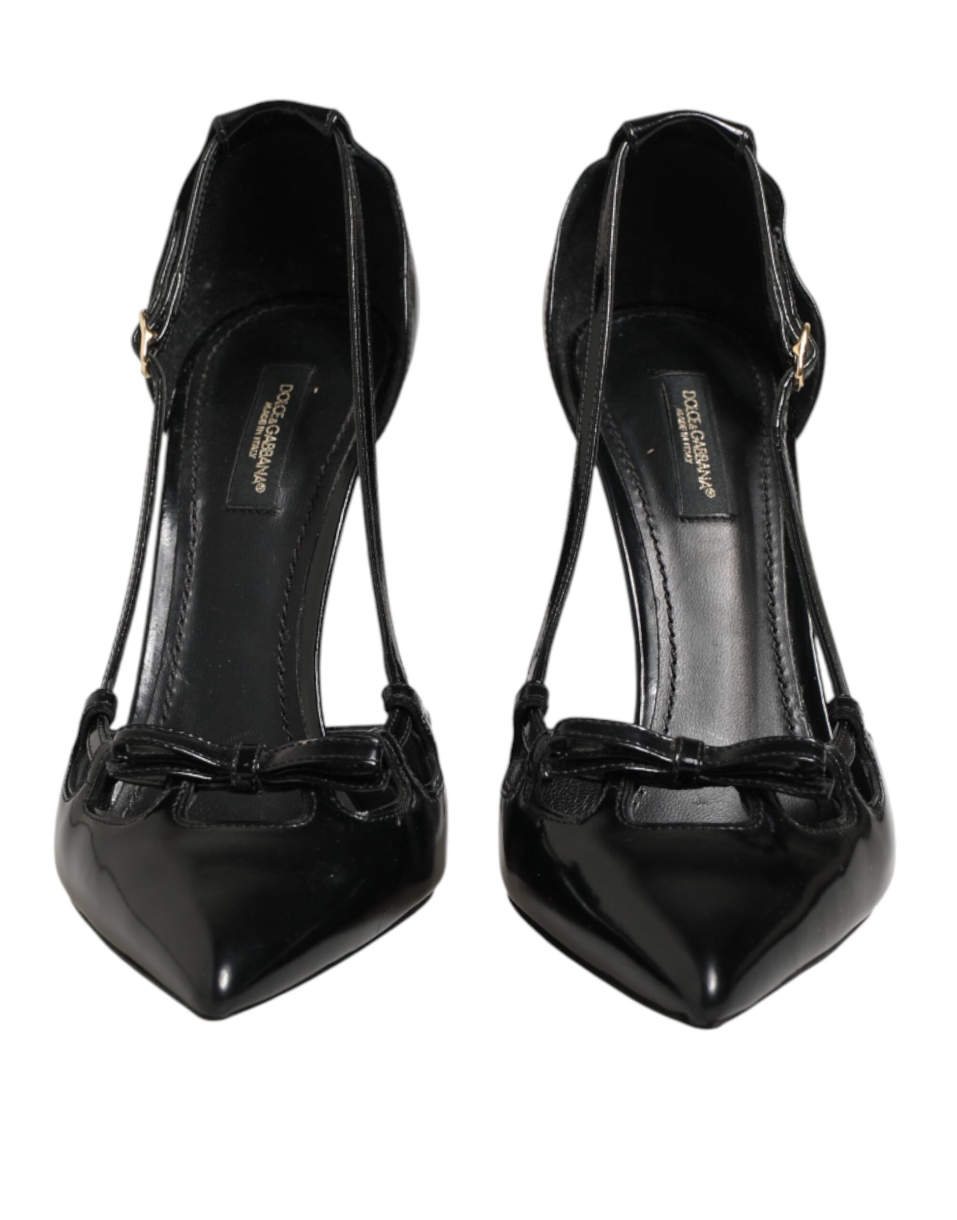 Black Patent Leather High Heels Pumps Shoes