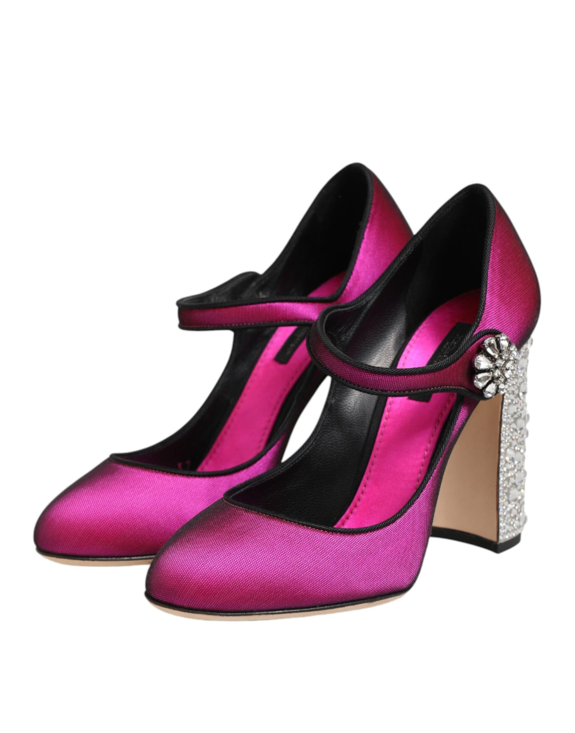 Pink Strass Mary Janes Heels Pumps Shoes