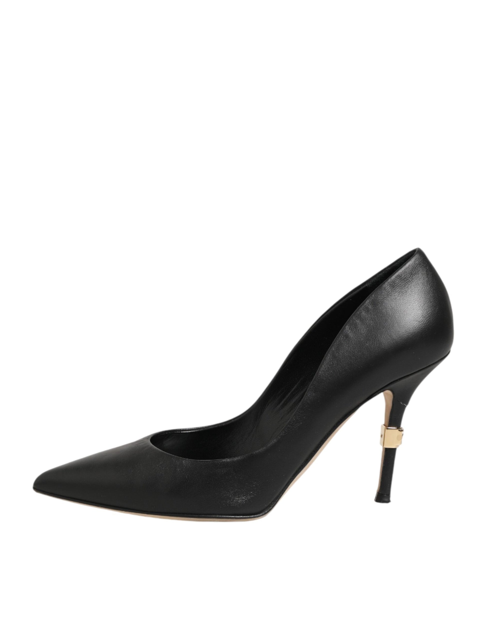 Black Patent Leather High Heels Pumps Shoes