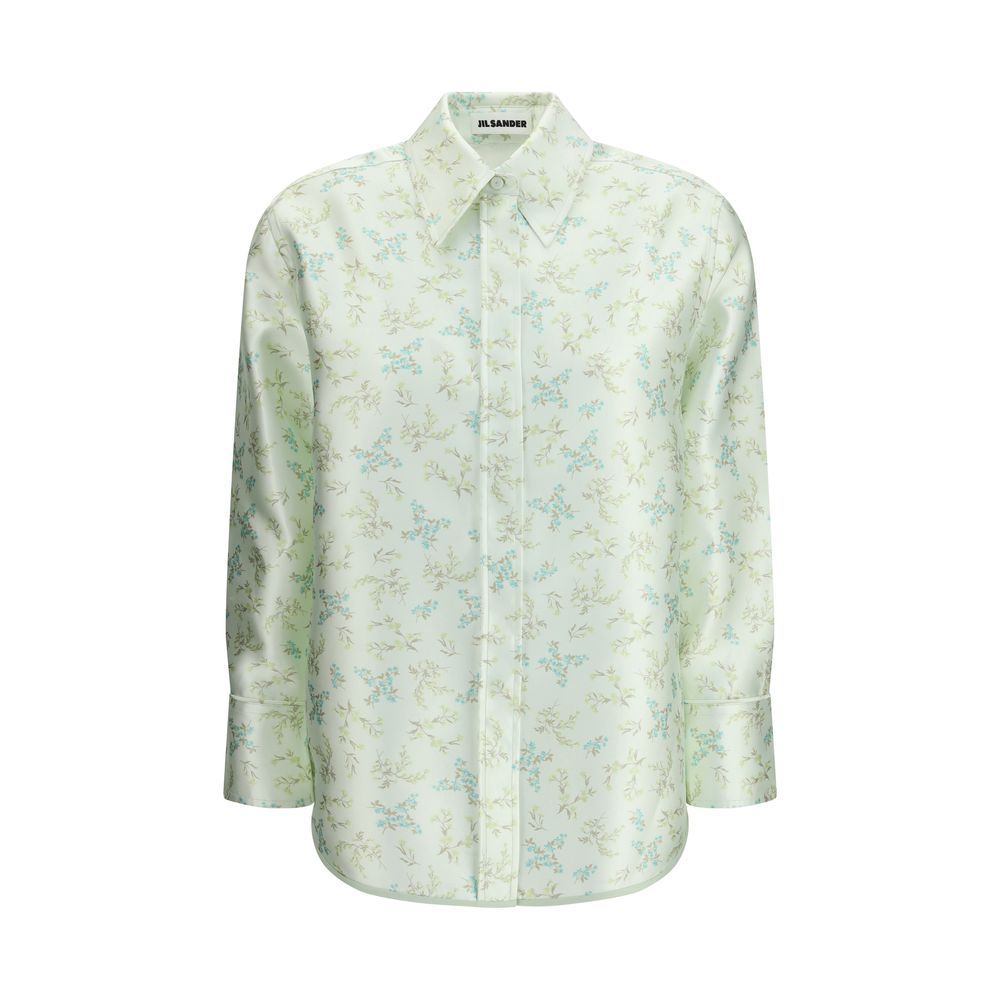 Bicolor Silk Pattern Shirt