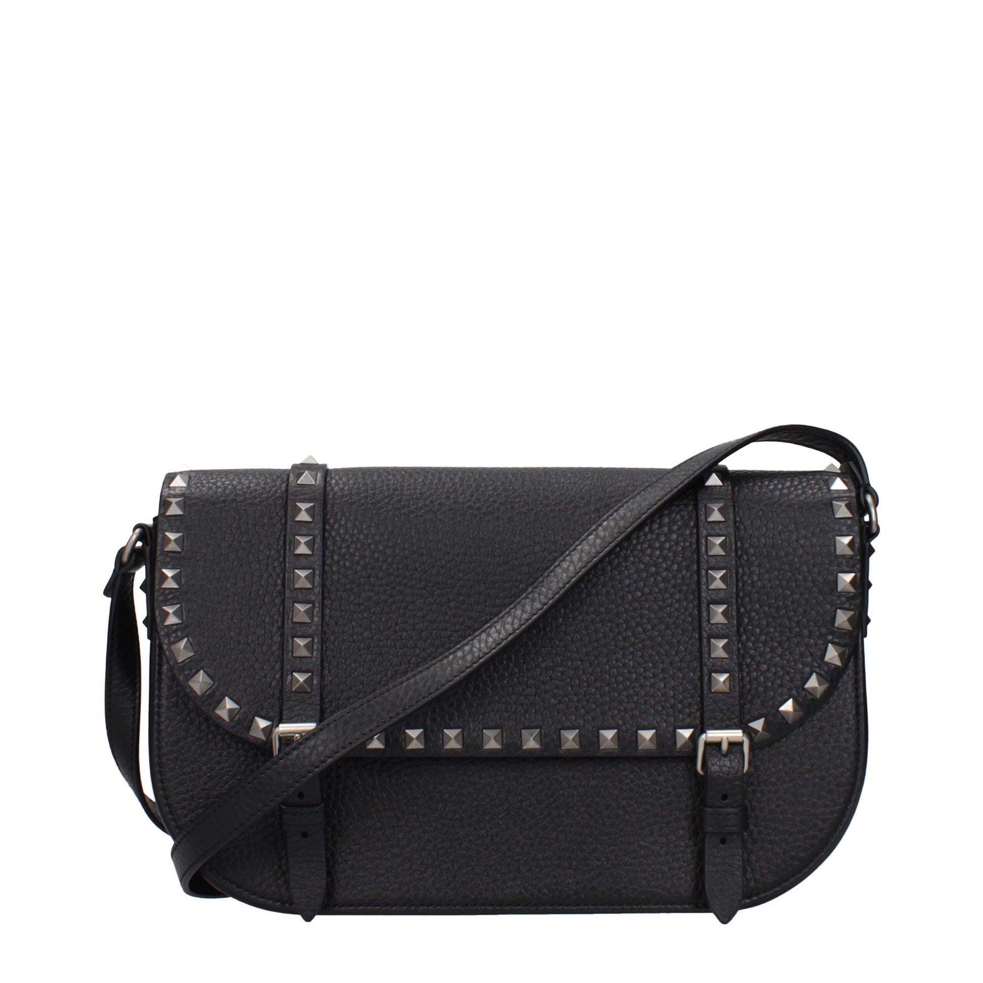 Black Leather Crossbody Bag