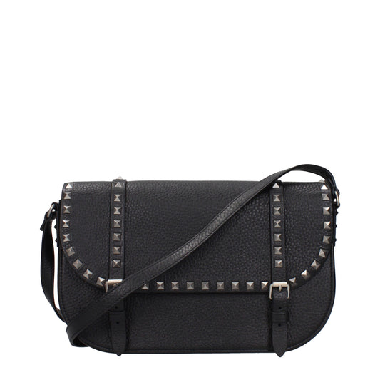 Black Leather Crossbody Bag