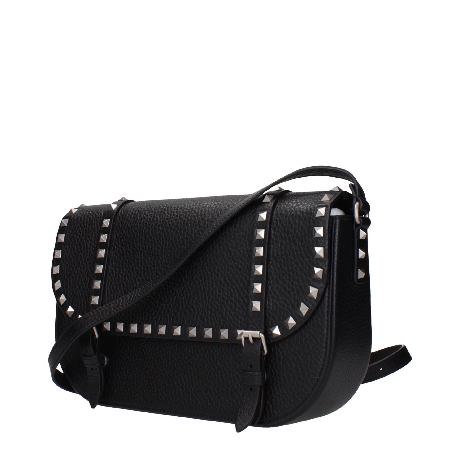 Black Leather Crossbody Bag