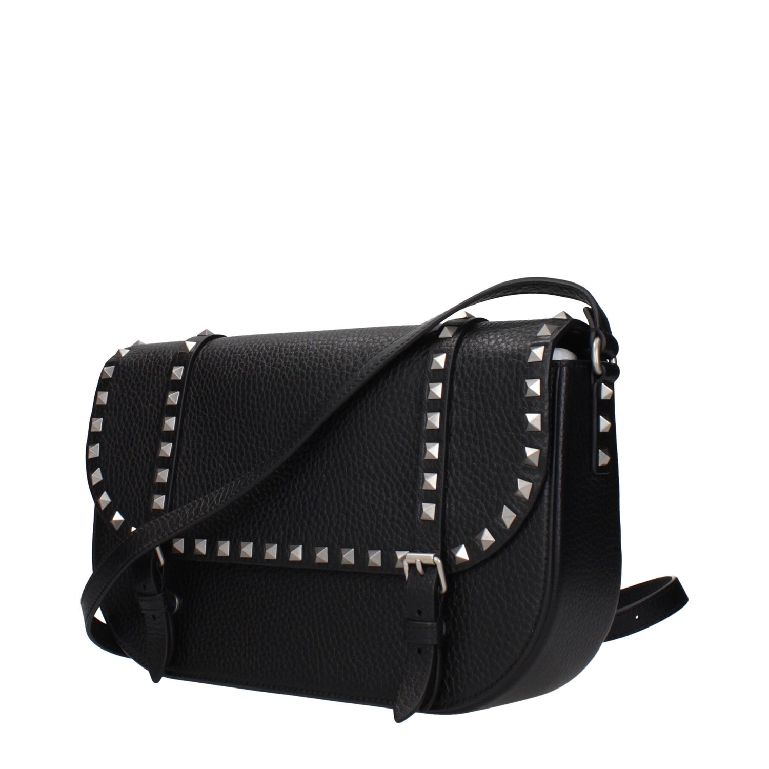 Black Leather Crossbody Bag